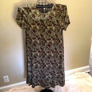 Lularoe Camo Print Dress size XL NWOT